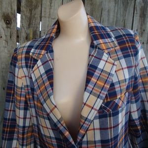 NOS Vtg Levis Plaid Blazer Jacket